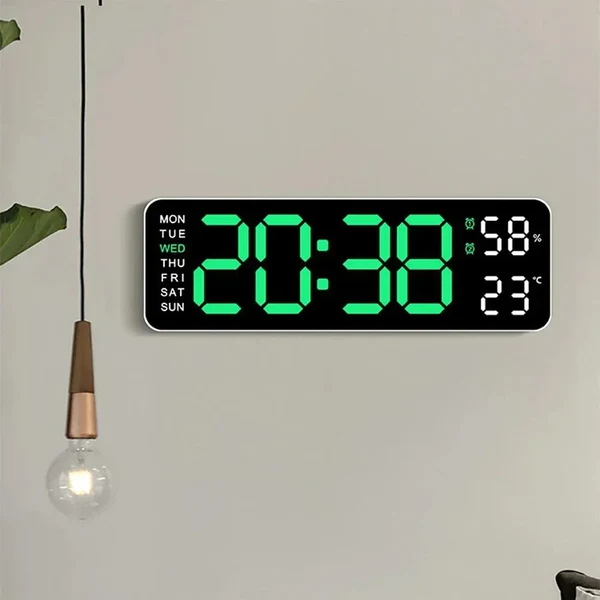 Multifunktionaler elektronischer Wecker mit USB-Stromversorgung und gut lesbarem Display Hover Image
