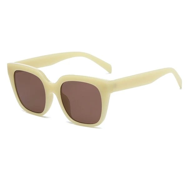 Damen quadratische Sonnenbrille mit robustem Rahmen und hochwertigem UV-Schutz