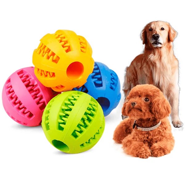 Zahnreinigender Hundefutterspender Spielzeug