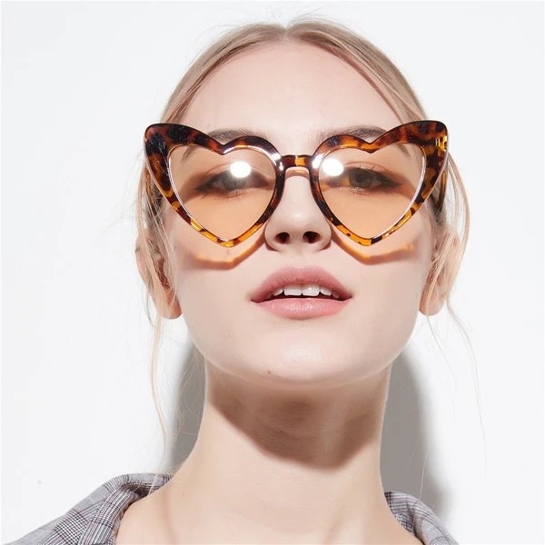 Damen Herzförmige Sonnenbrille