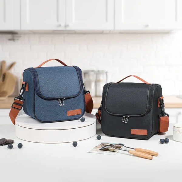 Damen Isolierte Lebensmittel-Lunch-Tasche mit vielseitigen Fächern