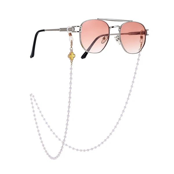 Elegante Perlen Sonnenbrillen Kette