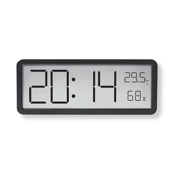 Digitale LED-Wanduhr – Großes Display mit Temperatur und Luftfeuchtigkeit