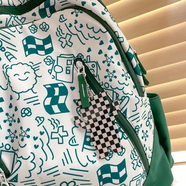 Spaß Bedruckter Grafik Schulrucksack Hover Image