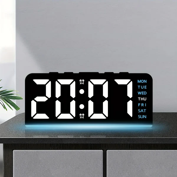Modern LED Alle Woche Anzeige Nachtlampe Wecker