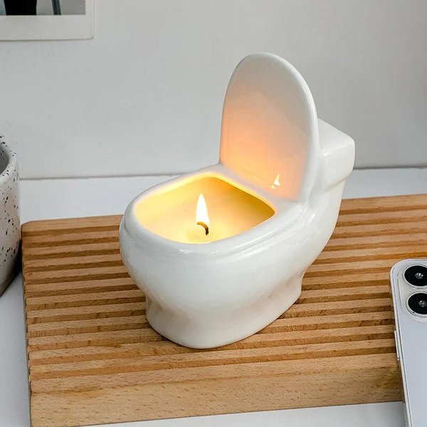Kreative Lustige WC-Aromatherapiekerze