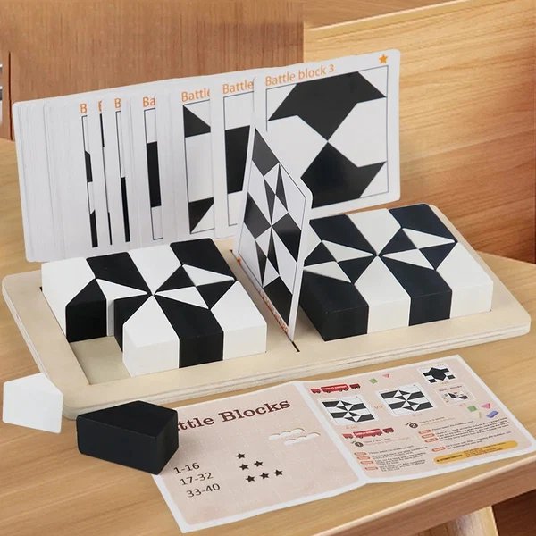 Tangram-Puzzle-Spiel aus Holz