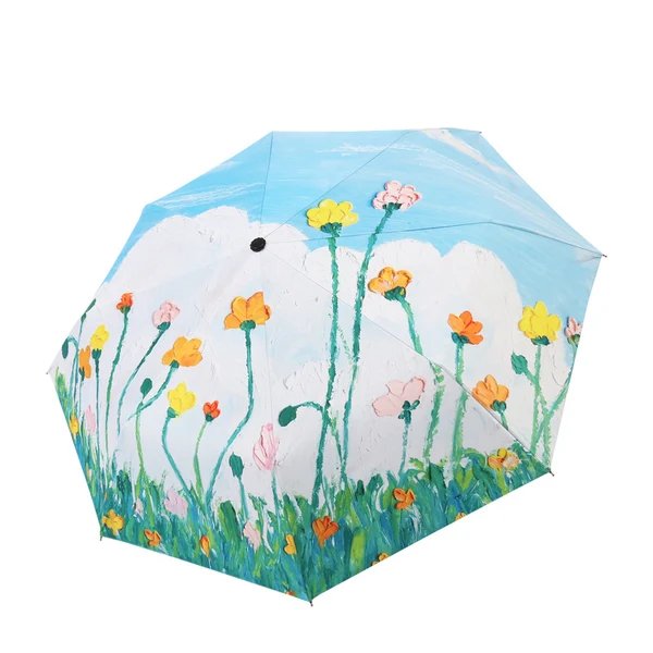 Damen Regenschirm mit floralen Mustern Hover Image