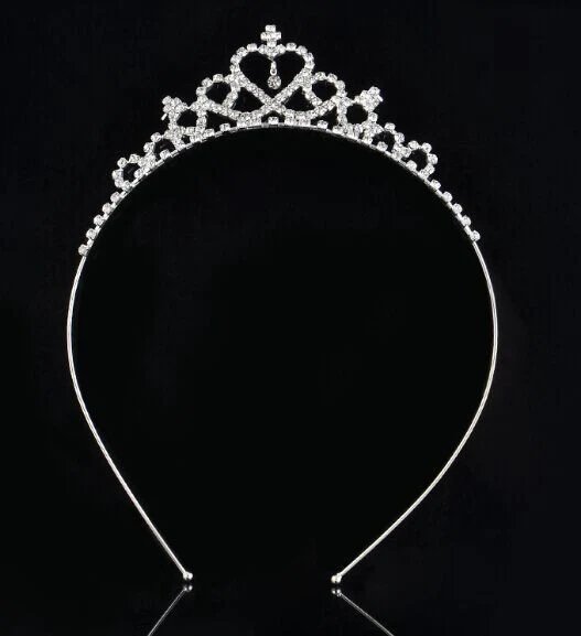Damen Elegante Kristall-Tiara Hover Image