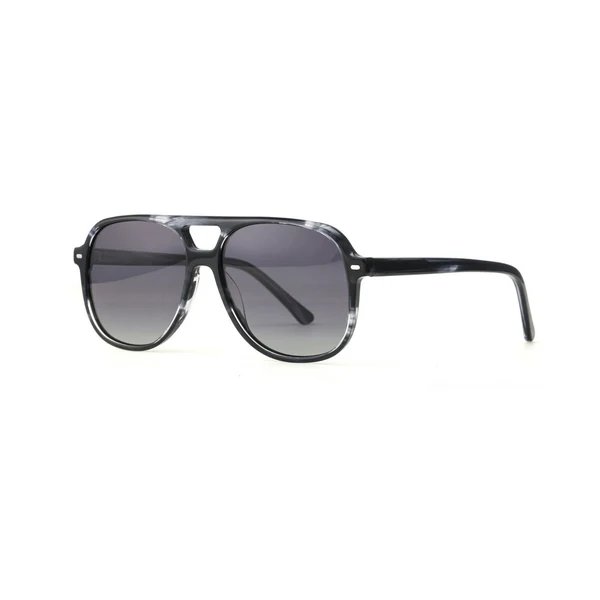 Damen stilvolle quadratische Sonnenbrille mit modernem Schildpatt-Design