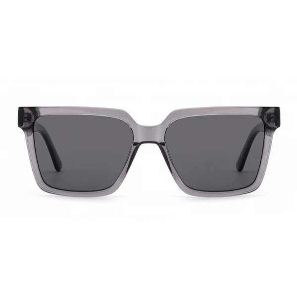 Damen quadratische Sonnenbrille mit modernem Kunststoffrahmen und UV-Schutz