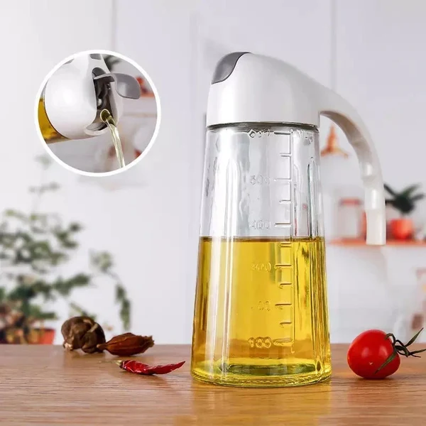 Ölflasche mit automatischem Flip-Deckel 600ml