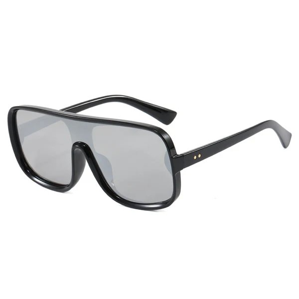 Damen modische Oversized-Sonnenbrille im futuristischen Design
