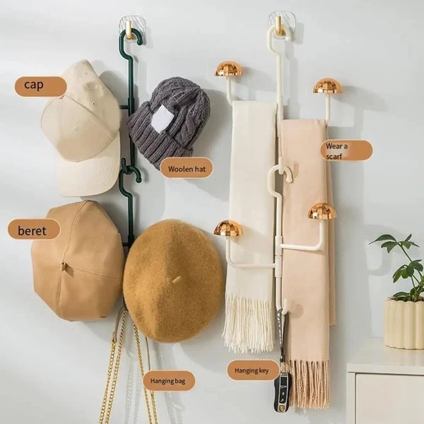 360° Redating Hängende Aufbewahrung – Eleganter Organizer für Kleidung, Hüte & Accessoires Hover Image