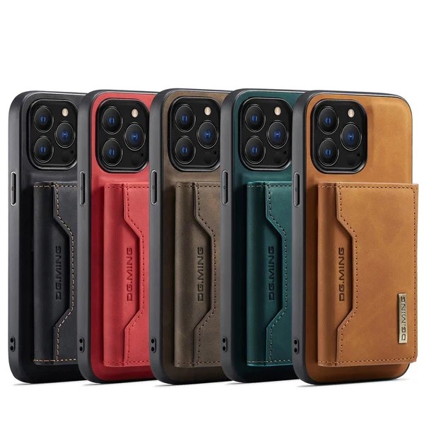 2 in 1 abnehmbares Leder Wallet Case für iPhone Hover Image