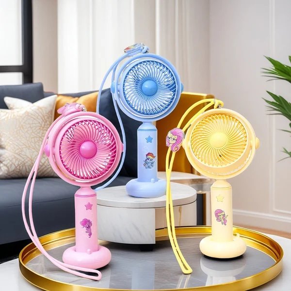 Unisex Tragbarer Handventilator mit flexiblem Hals