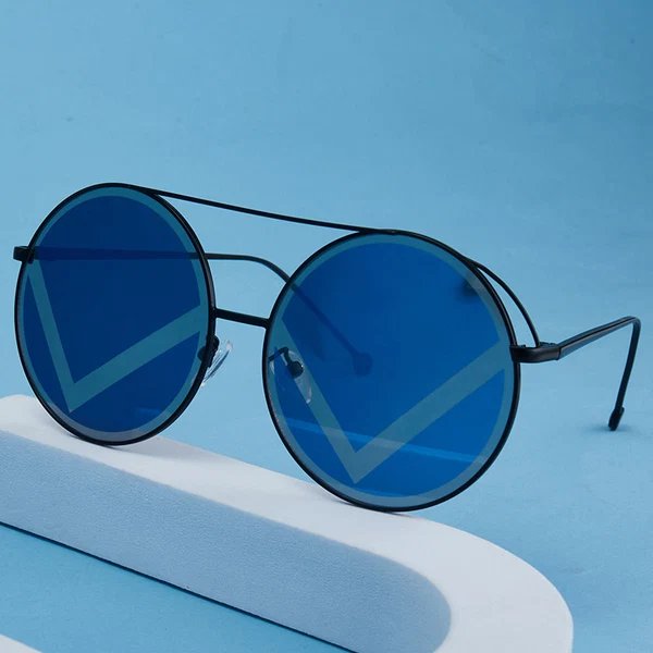 Damen modische runde Sonnenbrille