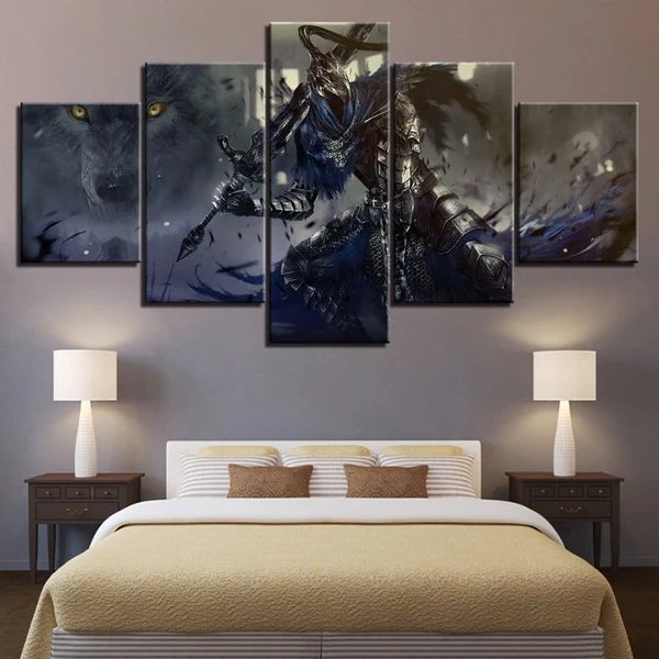 Dark Souls - 5 Teile Leinwand Wandkunst Gemälde