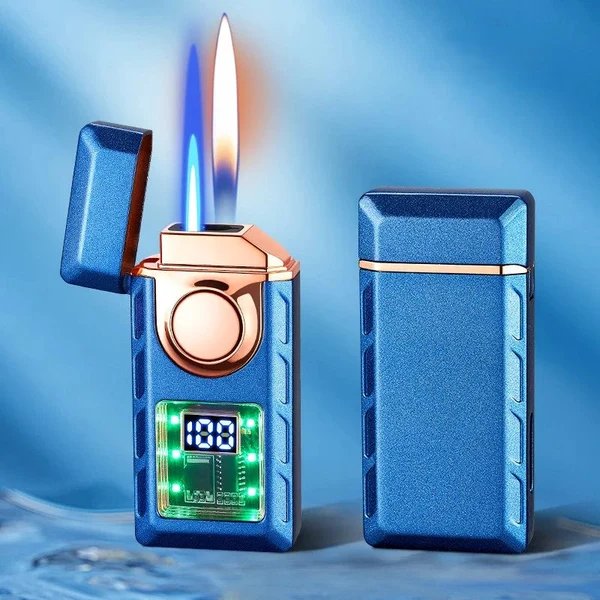 Sprachgesteuerter USB Farbiger Doppel-Flame Feuerzeug
