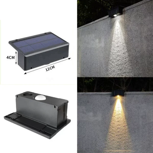 Wasserdichter Solar-LED-Wandstrahler