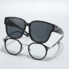DamenModische Sonnenbrille im klaren Linien-Design mit hohem UV-Schutz