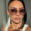 Damen oversized Sonnenbrille mit extravagantem Rahmen und UV-Schutz