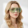 Damen Oversized Sonnenbrille mit robustem Rahmen und stylischem Design