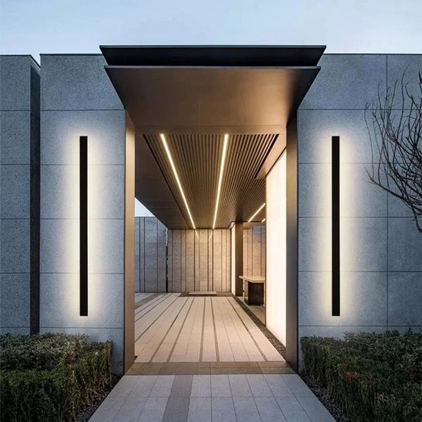 Zenith – Kompakte LED-Wandleuchten mit Bügelverschluss aus Metall für den Innen- und Außenbereich, modernes Design für Garten und Halle