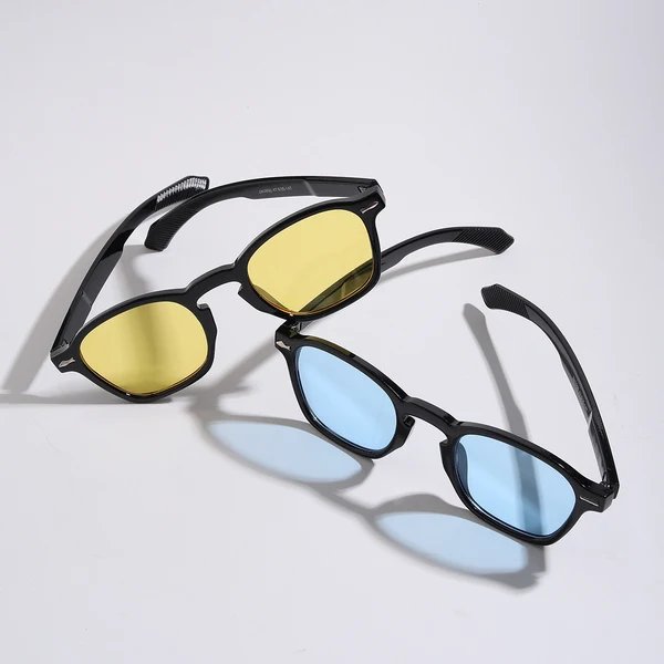 Damen modische Sonnenbrille mit innovativem Design und mattem Kunststoffrahmen
