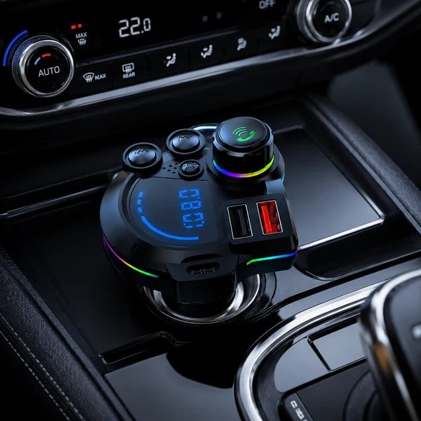 Auto FM-Transmitter Bluetooth 5.3 Dual-USB Hover Image