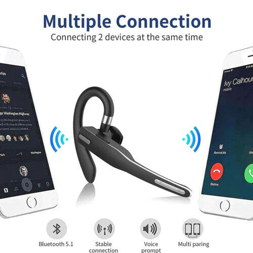 Drahtloses Bluetooth-Ohrhörer mit langer Akkulaufzeit und Geräuschunterdrückung Hover Image