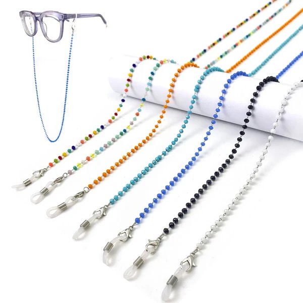 Farbige Perlenbrille Kette