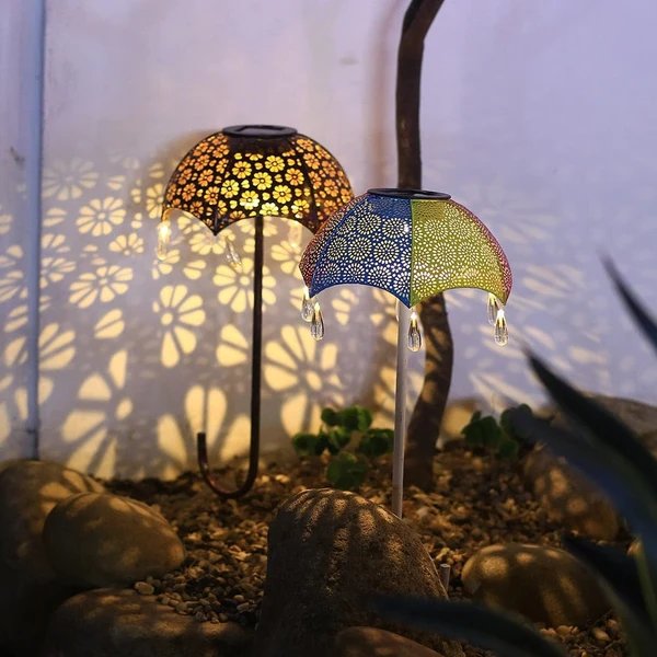 Sonnenschirm Solar Gartenlichter