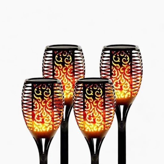 Solarbetriebene wasserdichte LED Gartenfackel