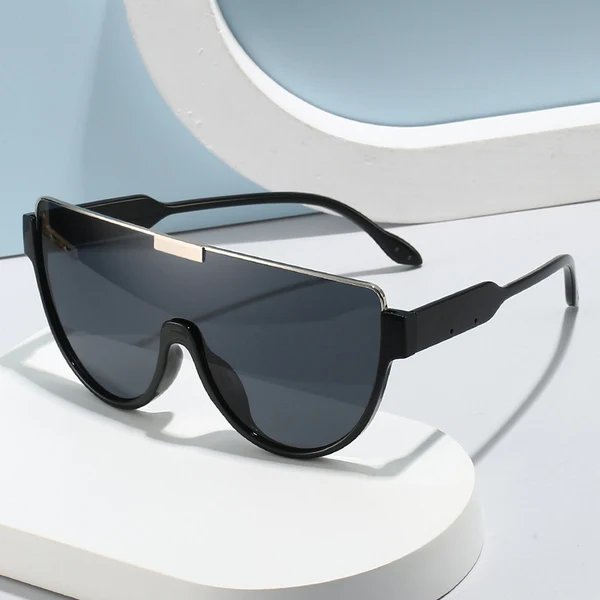 Damen Modische Sport-Sonnenbrille im futuristischen Design