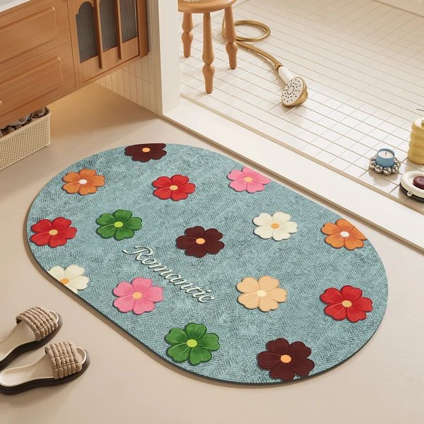 Floral Design Badematte