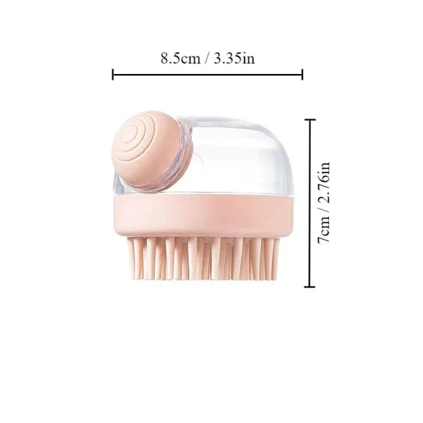 1pc Haustier-Badekborste Weiche Silikon Mit Shampoo-Spender Sanfte Massage Für Pflege Und Reinigung Von Fell Und Haar