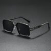 Damen modische Sonnenbrille im modernen kantigen Design