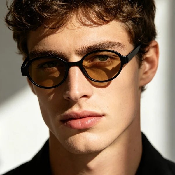 Damen modische ovalen Sonnenbrille mit tierischem Muster