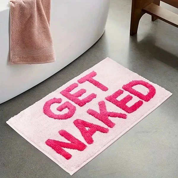 Getufteter Designteppich „Get Naked“ Rosa 80×50 cm