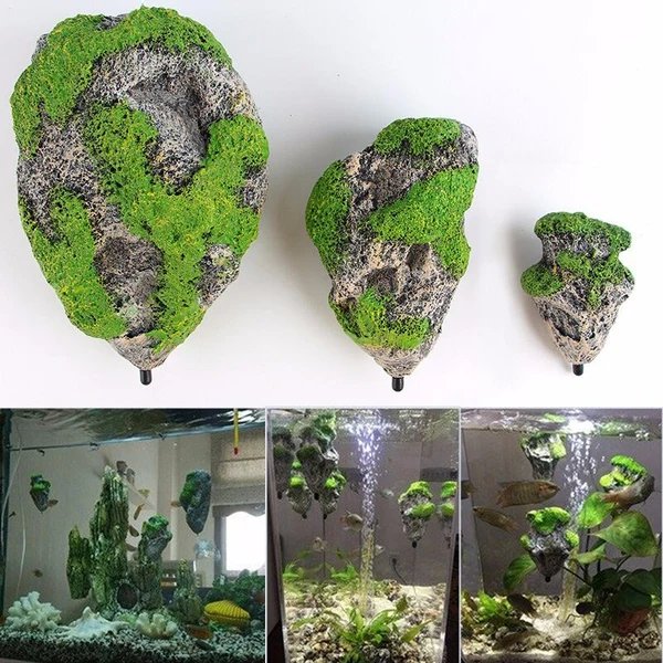 Sea Mountain Flying Rock Aquarium Dekor Hover Image