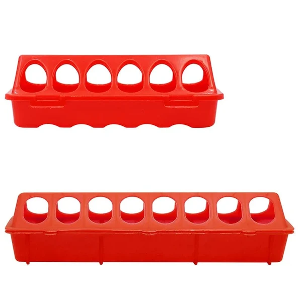 20/30cm Kunststoff Flip-Top Geflügel Vogel Futterspender Boden Hühnerfuttertrough Fasan Futtereimer Qualitätsküken Hover Image