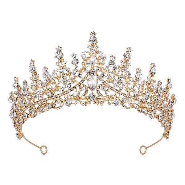 Damen Strass Tiara mit funkelnden Edelsteinen