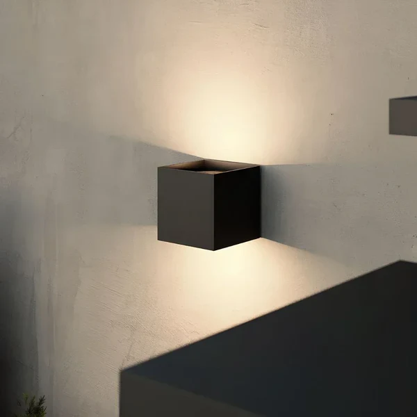 Architektonische Wandwürfelleuchte