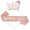 Damen Glitzernder Haarreif mit "Birthday Queen"-Schriftzug