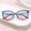 Damen Cat-Eye Sonnenbrille mit hochwertigem Rahmen