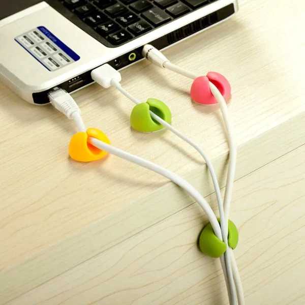 Drahtclips Halter Packung mit 5 Klebe Hover Image