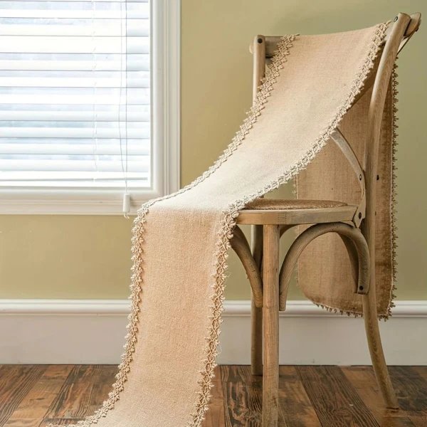 Tischläufer im Boho-Stil mit Jute-Charme Hover Image