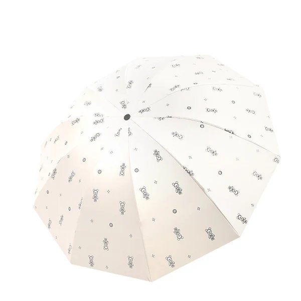 Damen verspielter und farbenfroher Regenschirm
