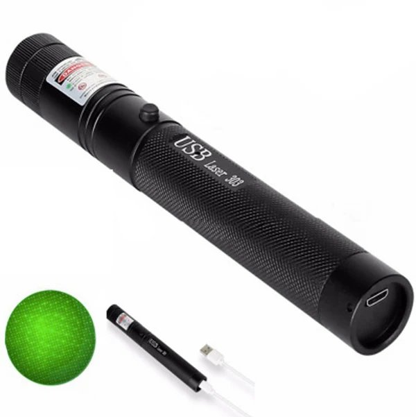 Wiederaufladbare Hochleistungs-Laserpointer-Taschenlampe Hover Image